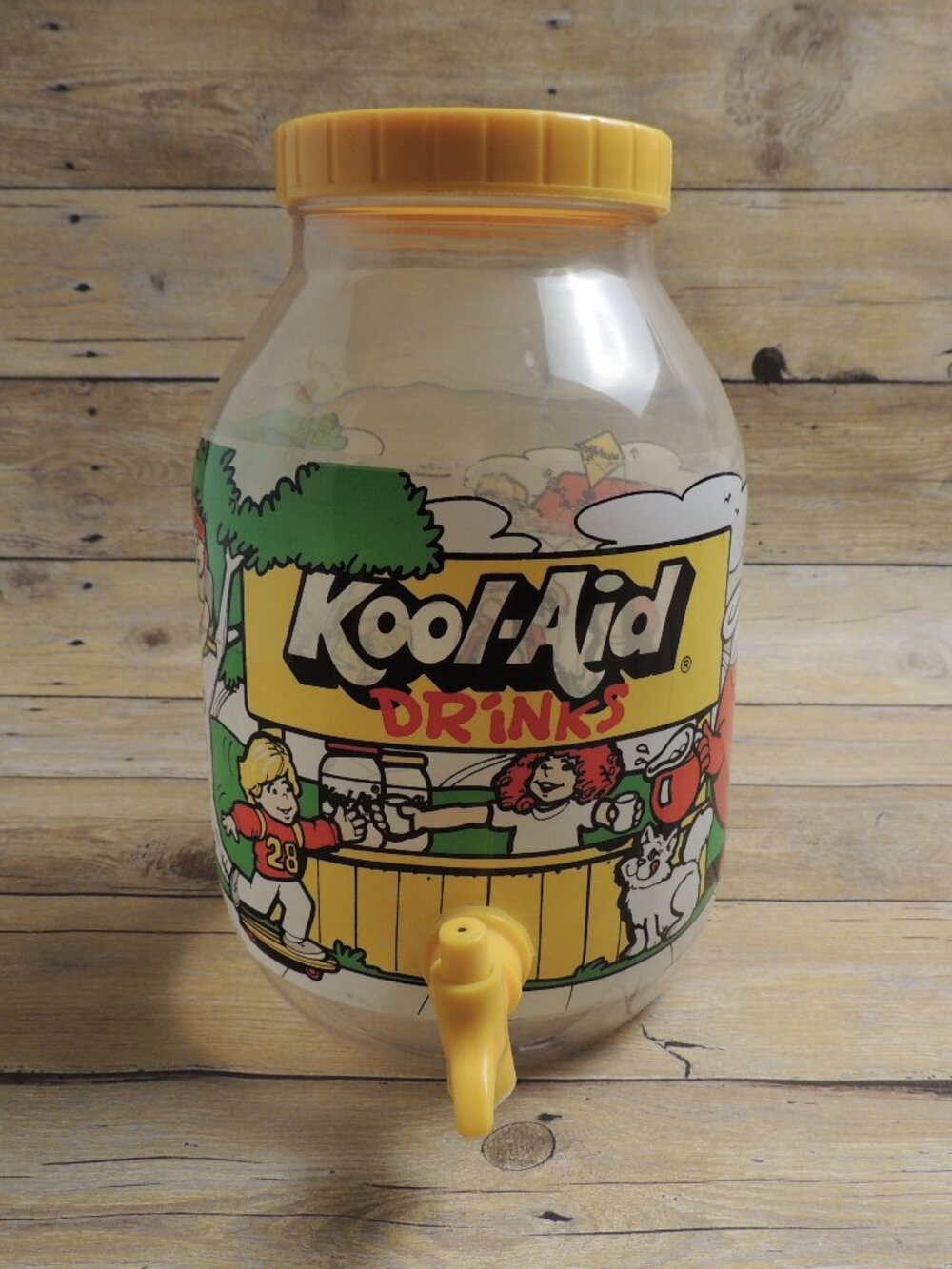1983 Smiling Kool-Aid Man Plastic Beverage Dispenser - Retro 80s Advertising Col